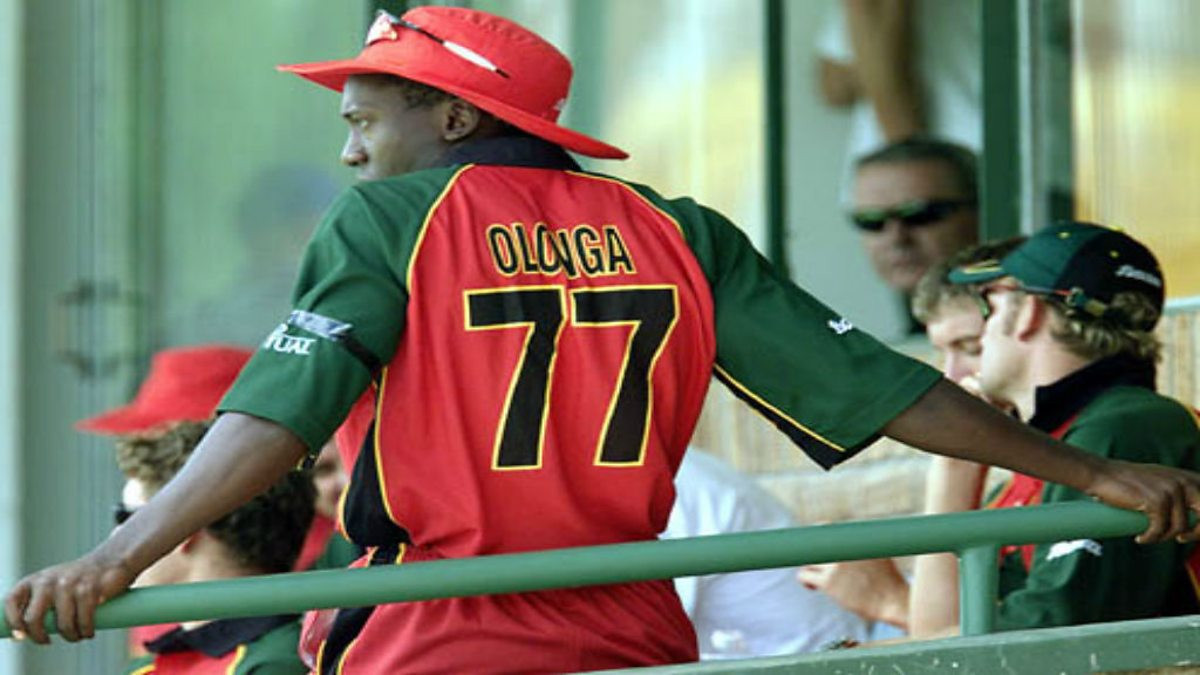 Cricketer Henry Olonga wore a black armband during the 2003 World Cup to protest about the political situation in Zimbabwe under President Robert Mugabe - with devastating effects on his career ©Getty Images