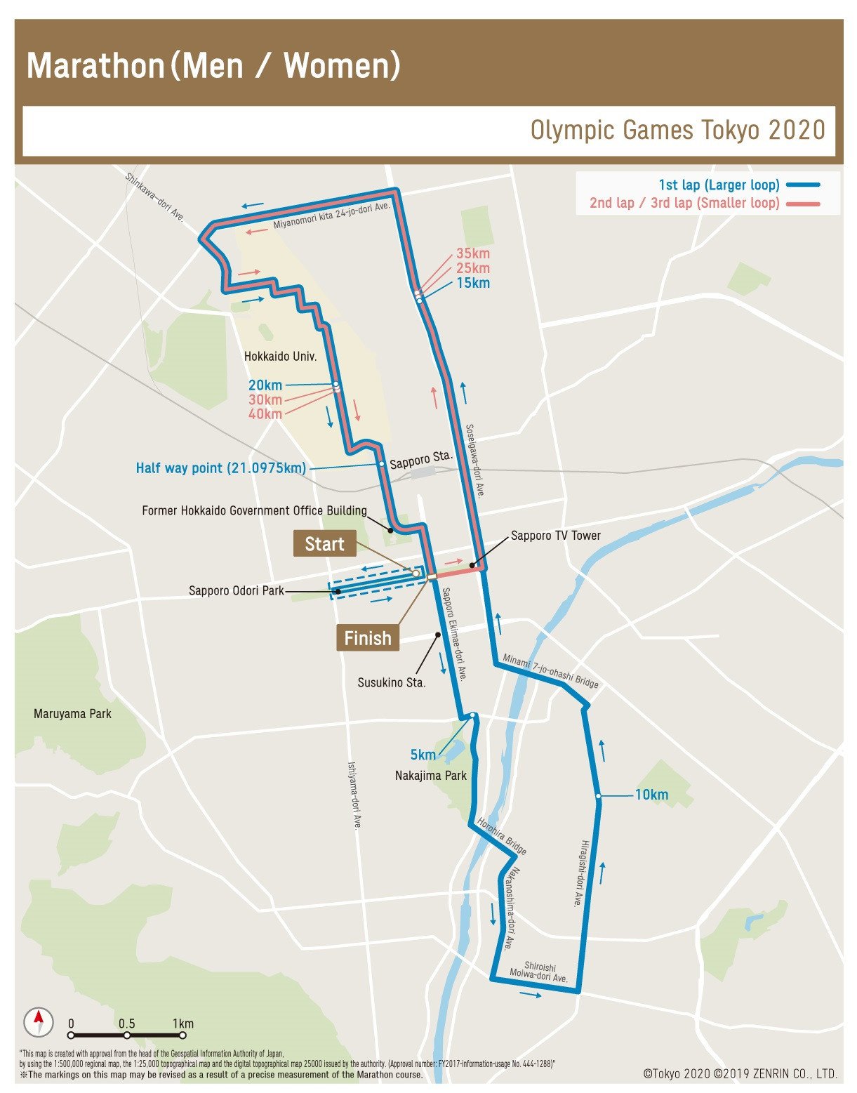 Spiksplinternieuw Tokyo 2020 unveil Olympic marathon course in Sapporo JS-01