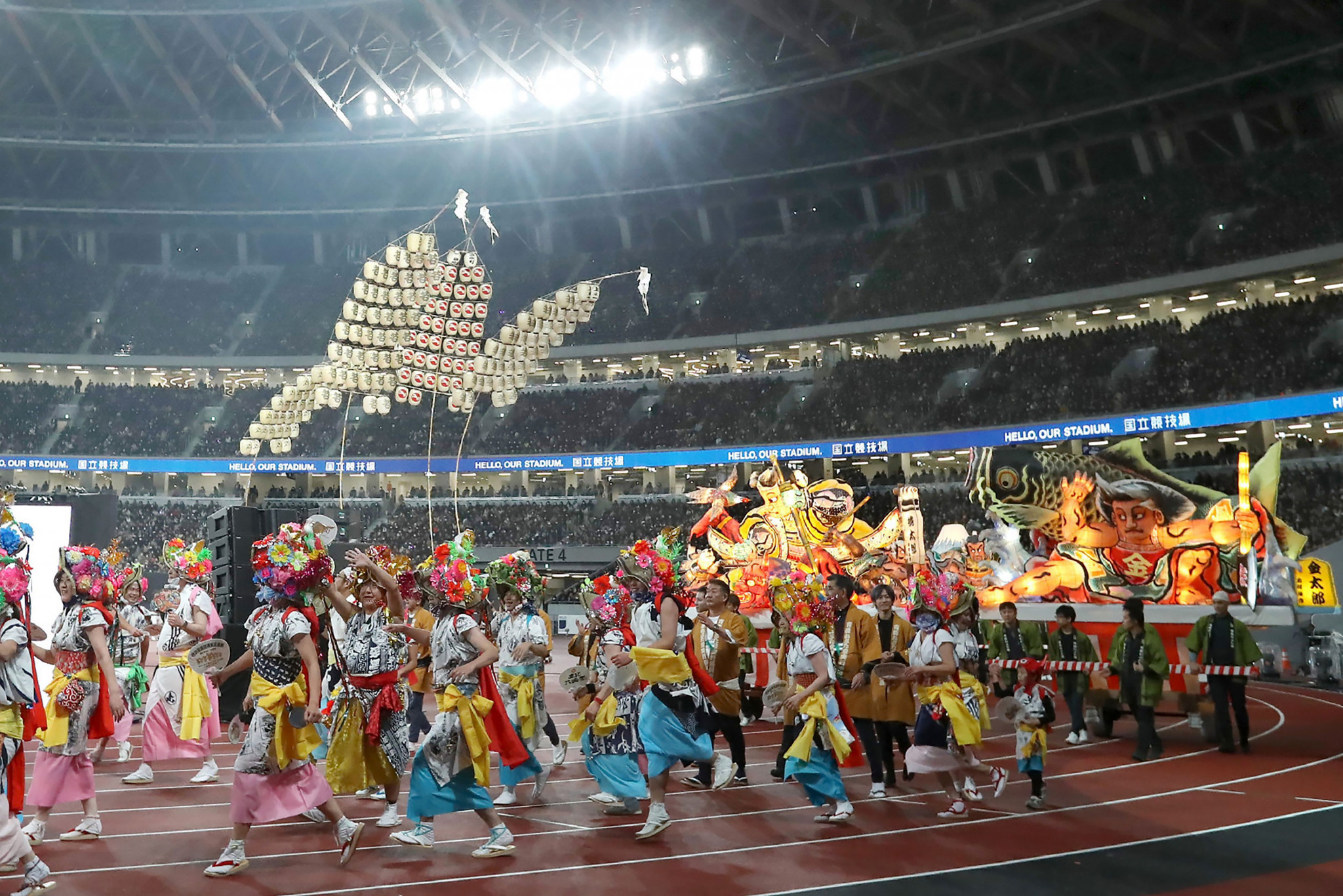 Small ceremony and unique relay help to open Tokyo 2020 Olympic Stadium