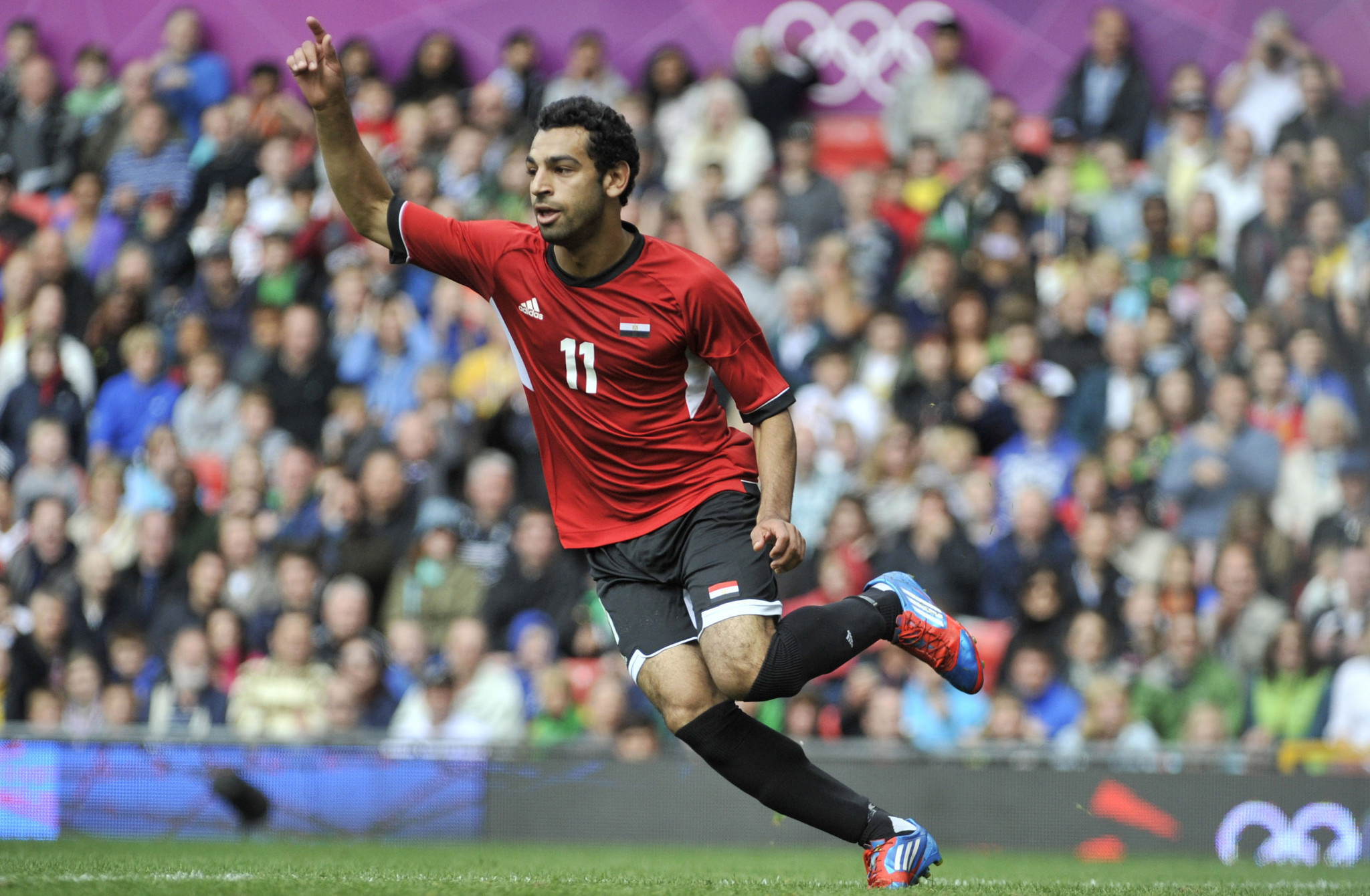 Mohamed Salah scored three goals for Egypt during the London 2012 Olympic Games ©Getty Images