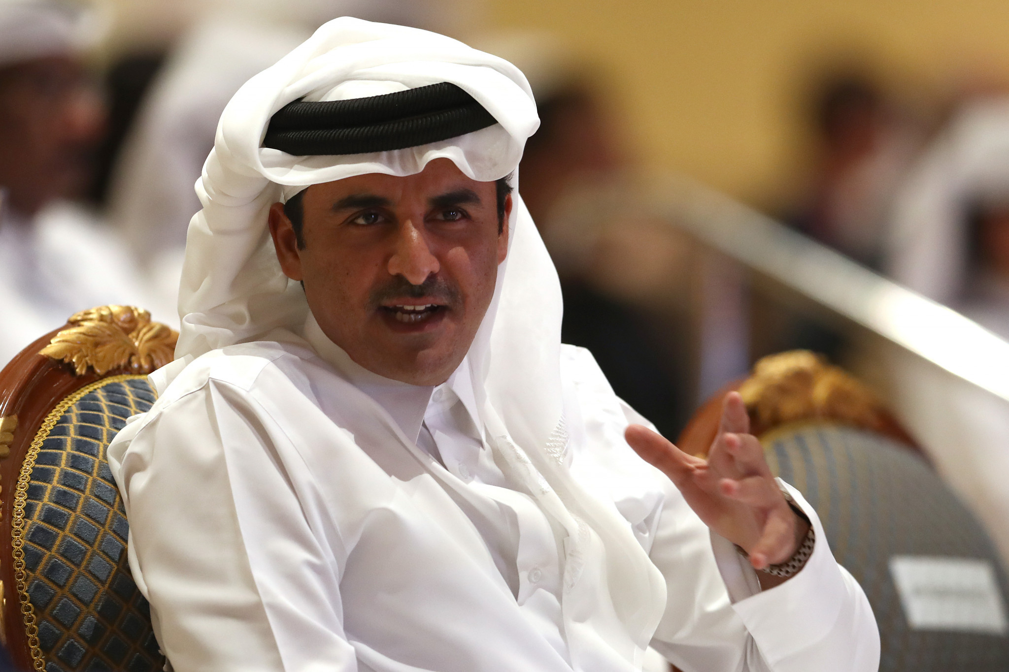 Sheikh Tamim Bin Hamad Al-Thani mempertahankan tempat pertama dalam peringkat Twitter Komite Olimpiade Internasional © Getty Images