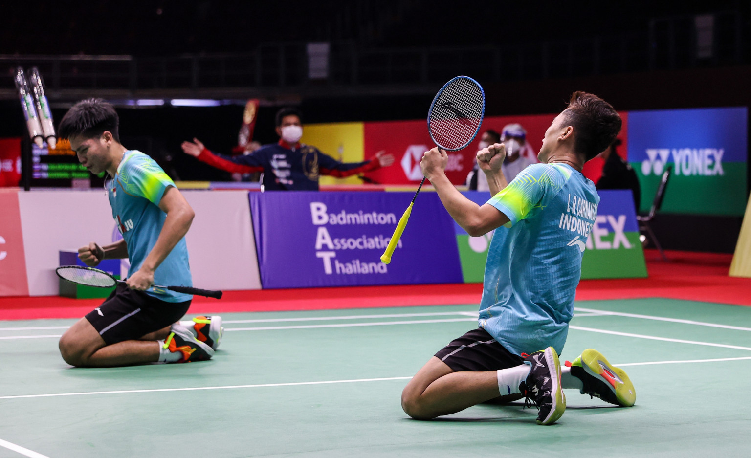 World junior champions knock out fifth seeds in Thailand Open men's doubles