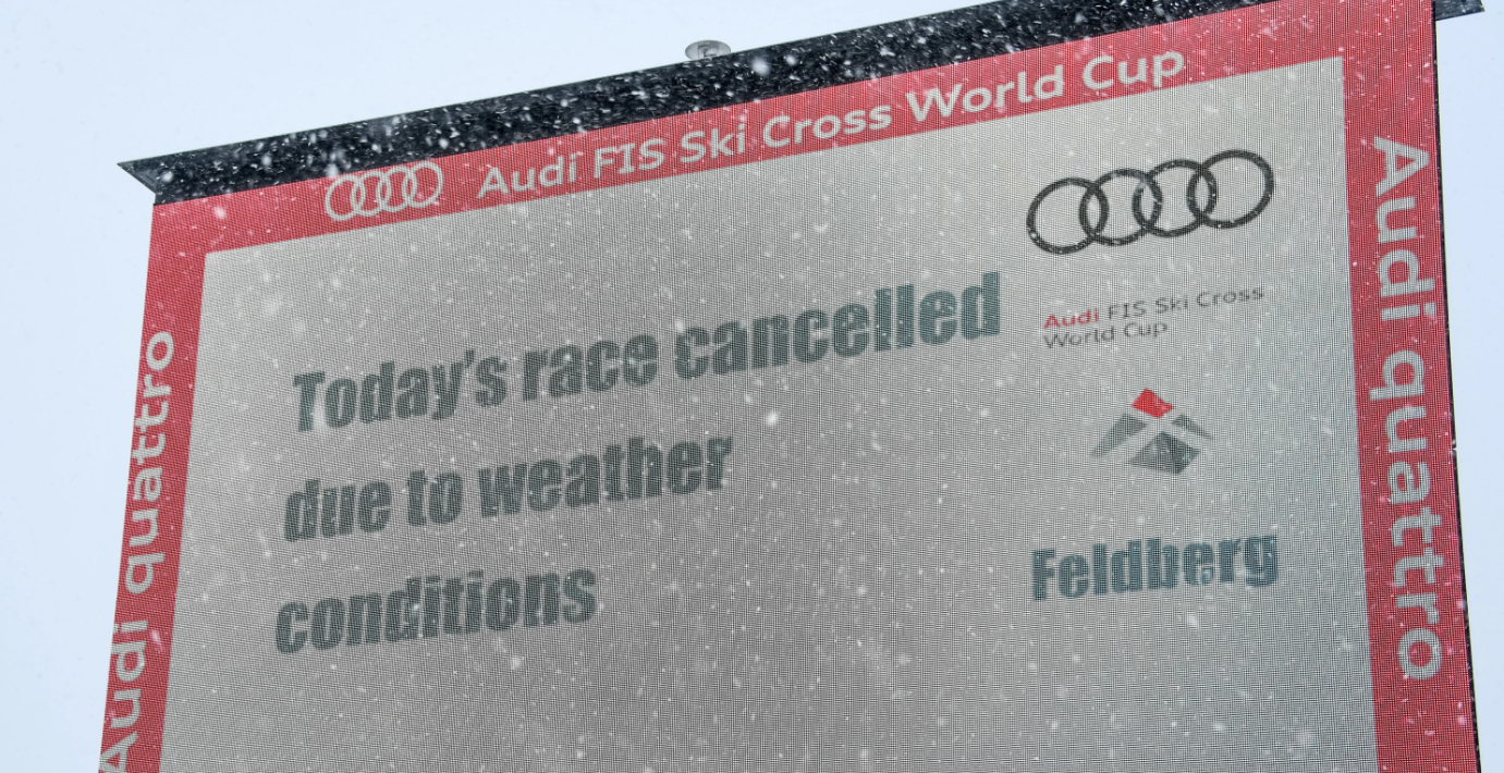La course n'était pas possible à Feldberg aujourd'hui © FIS