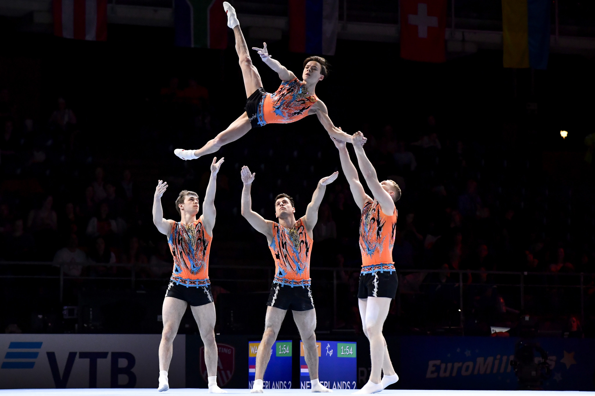 Genève devrait organiser la prochaine édition des Championnats du monde de gymnastique acrobatique, initialement prévue en 2020 © Getty Images