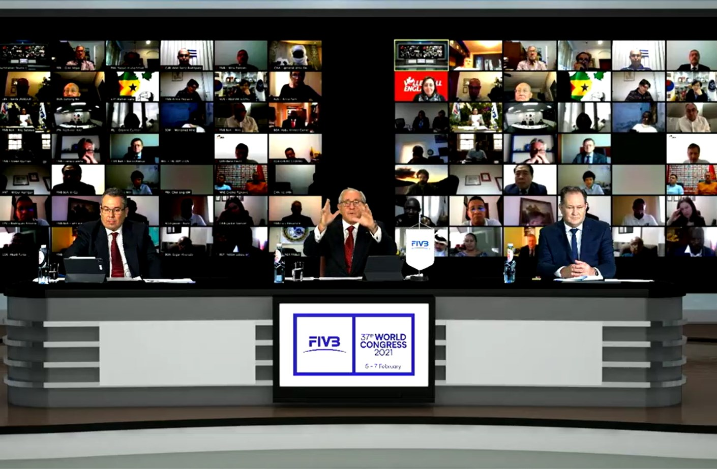 La FIVB a élu son nouveau Bureau lors du Congrès virtuel de l'organisation © FIVB