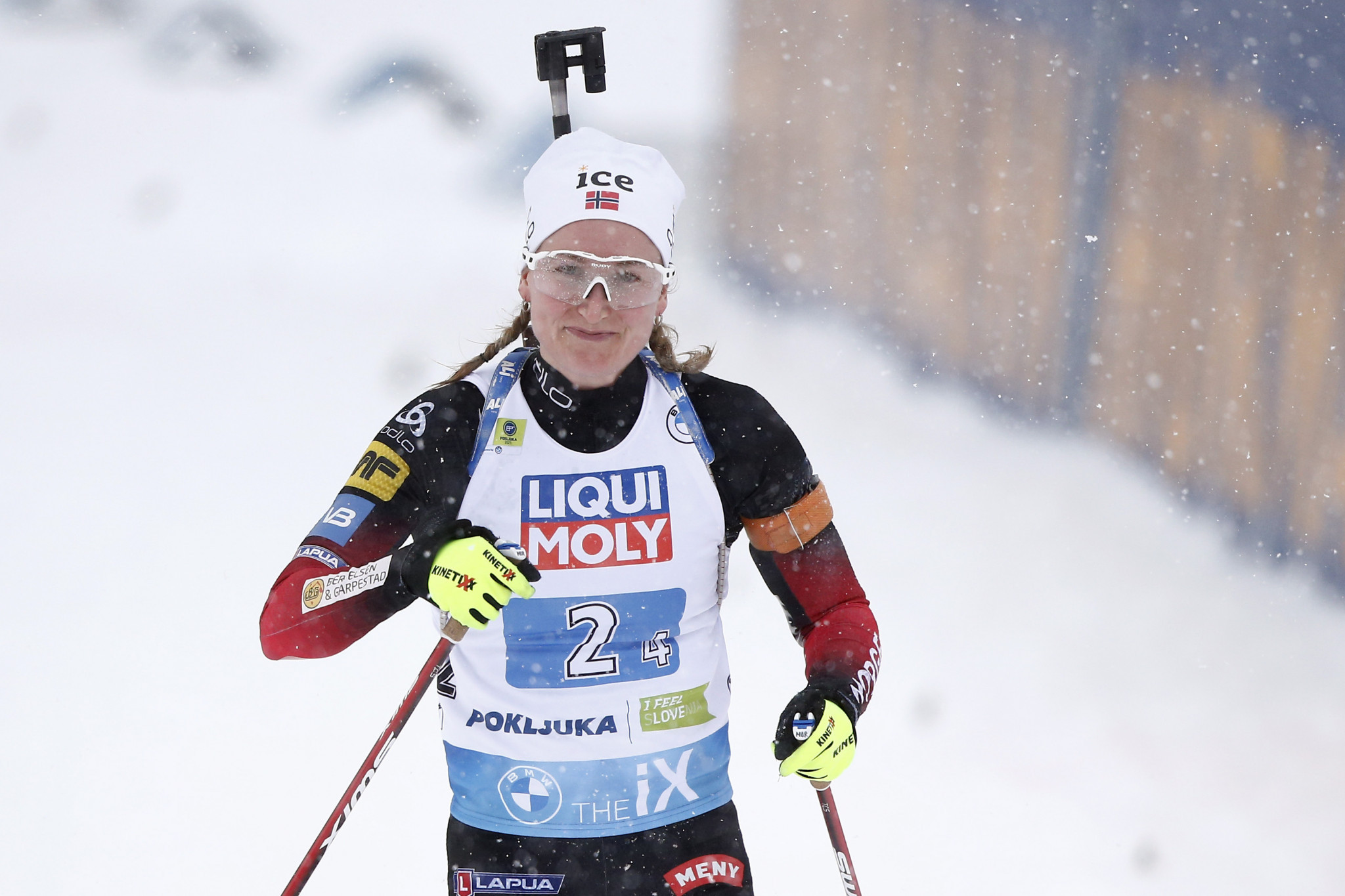 Marte Olsbu Røiseland a terminé la dernière étape pour l'équipe norvégienne © Getty Images
