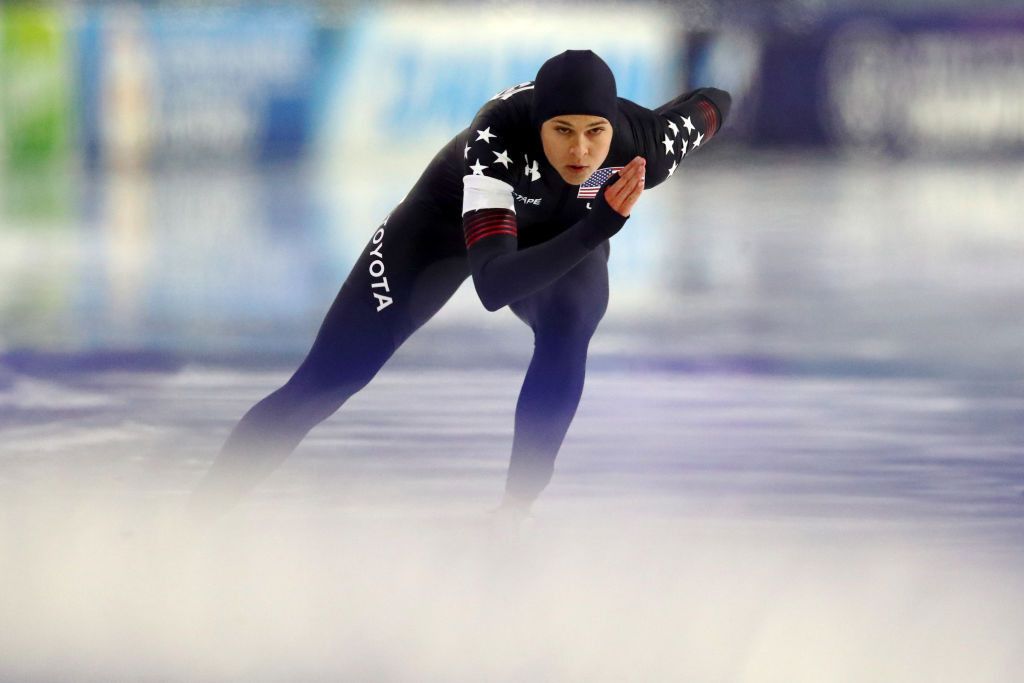 Brittany Bowe a remporté la couronne du 1000 m féminin lors d'une journée réussie pour les États-Unis © Getty Images