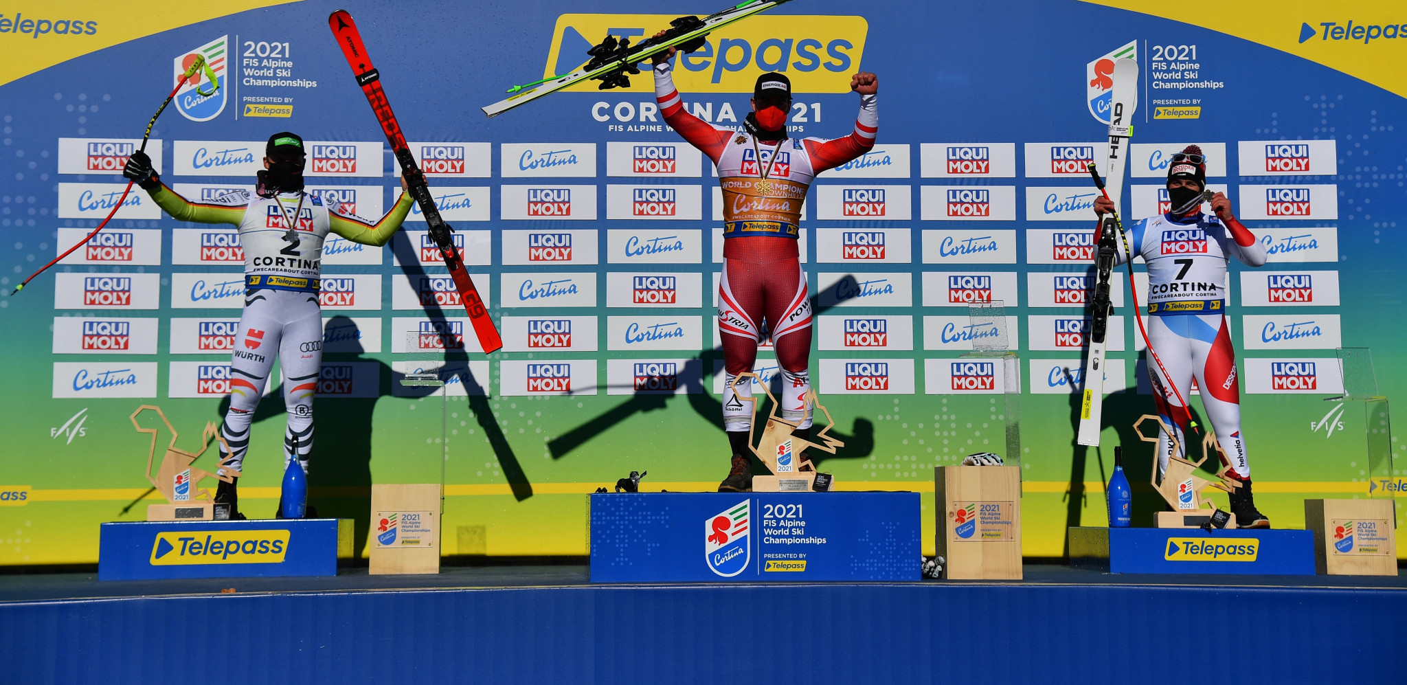 Vincent Kriechmayr n'est que le troisième skieur masculin à remporter les titres de descente et de super-G aux mêmes Championnats du monde © Getty Images