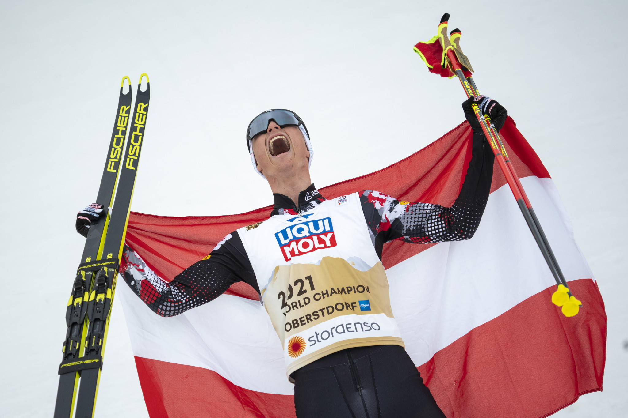 Johannes Lamparter a décroché l'or du combiné nordique à Oberstdorf © Getty Images