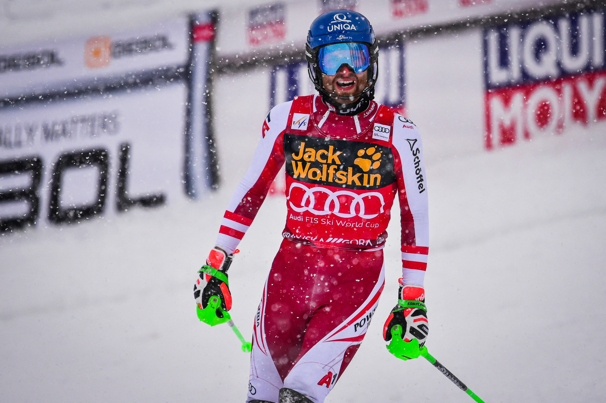 Marco Schwarz a remporté le globe de cristal de slalom masculin © Getty Images