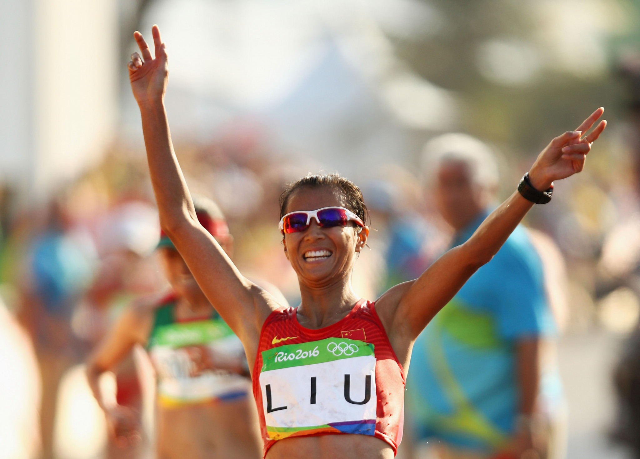 La championne olympique Liu Hong a également réalisé le record du monde précédent, dont elle était responsable © Getty Images