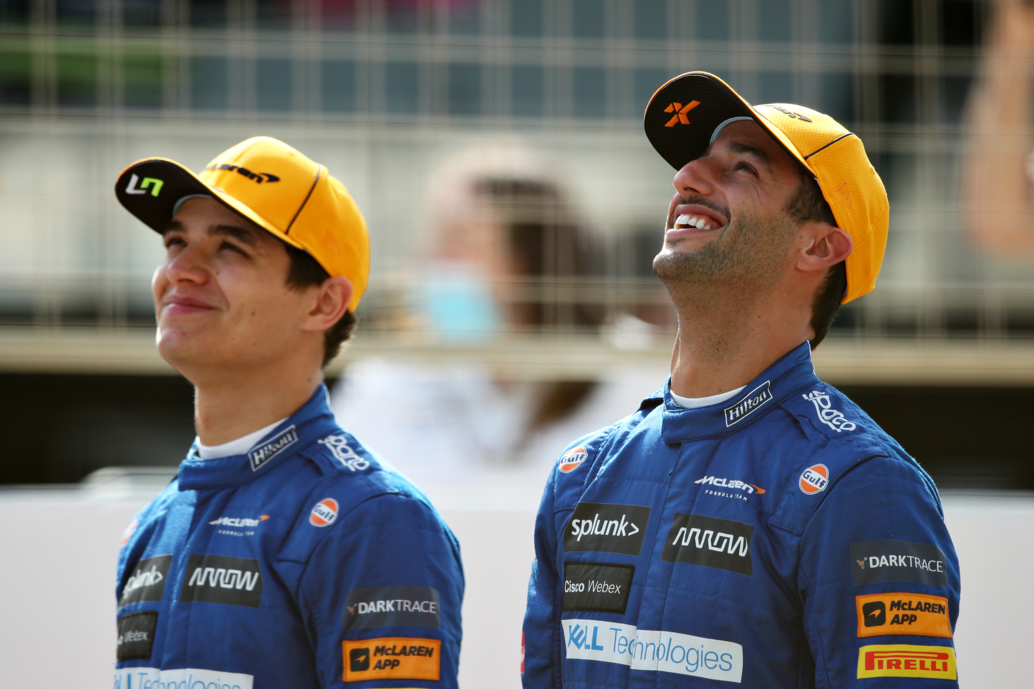 Daniel Ricciardo, à droite, est un nouvel ajout à l'équipe McLaren pour 2021, aux côtés de Lando Norris, à gauche © Getty Images