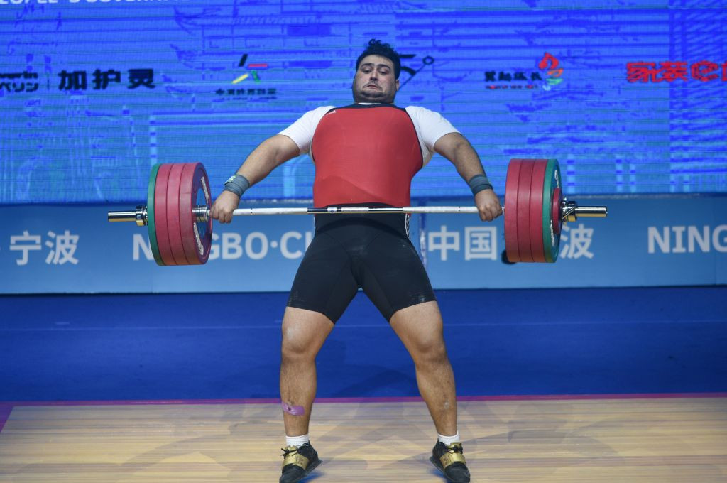 Ali Davoudi, d'Iran, a remporté le titre des super-lourds hommes lors de la dernière journée de la compétition à Tachkent © Getty Images