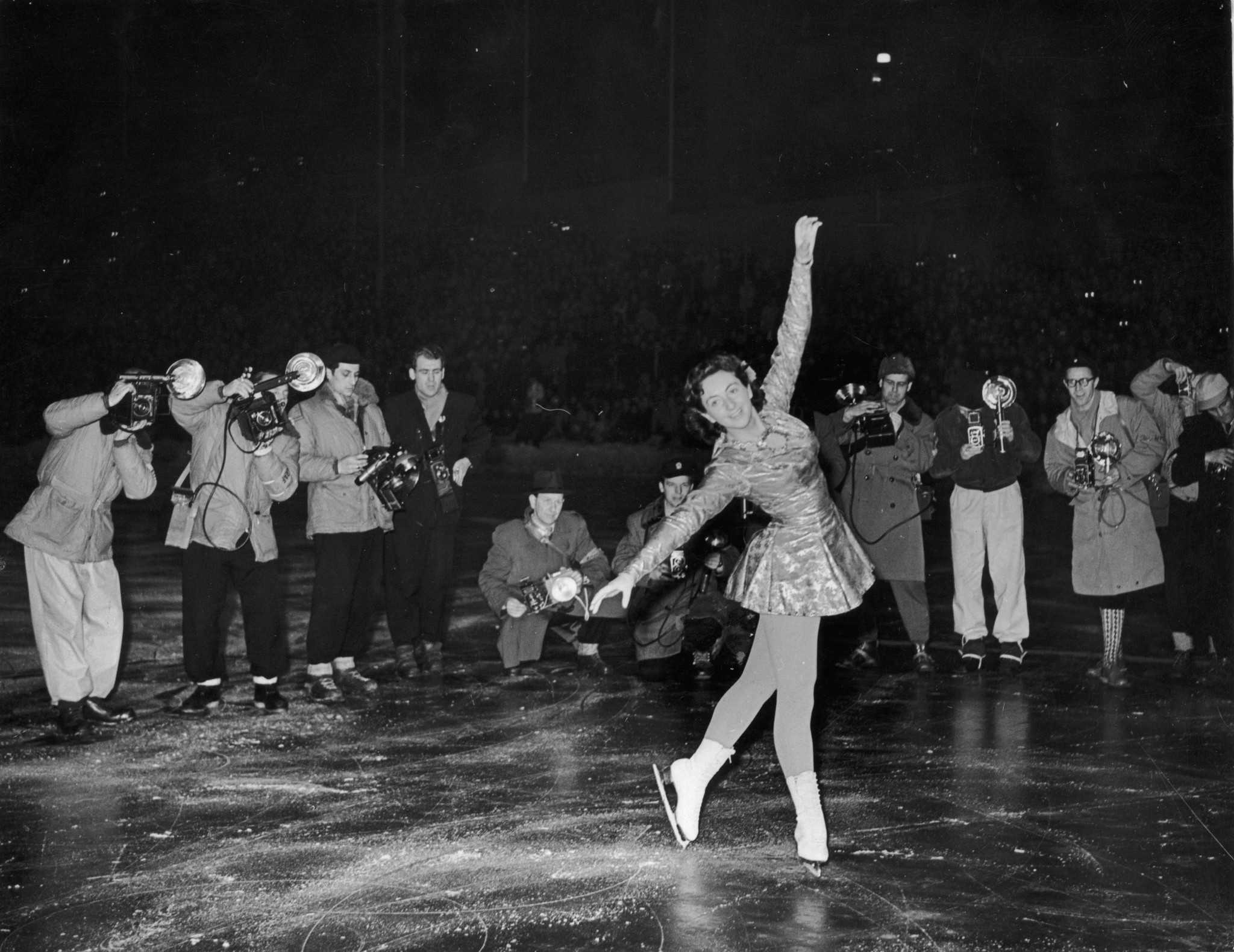 Briton Jeannette Altwegg has won two Olympic medals during her career, one bronze in St Moritz in 1948 and gold in Oslo in 1952 Â© Getty Images