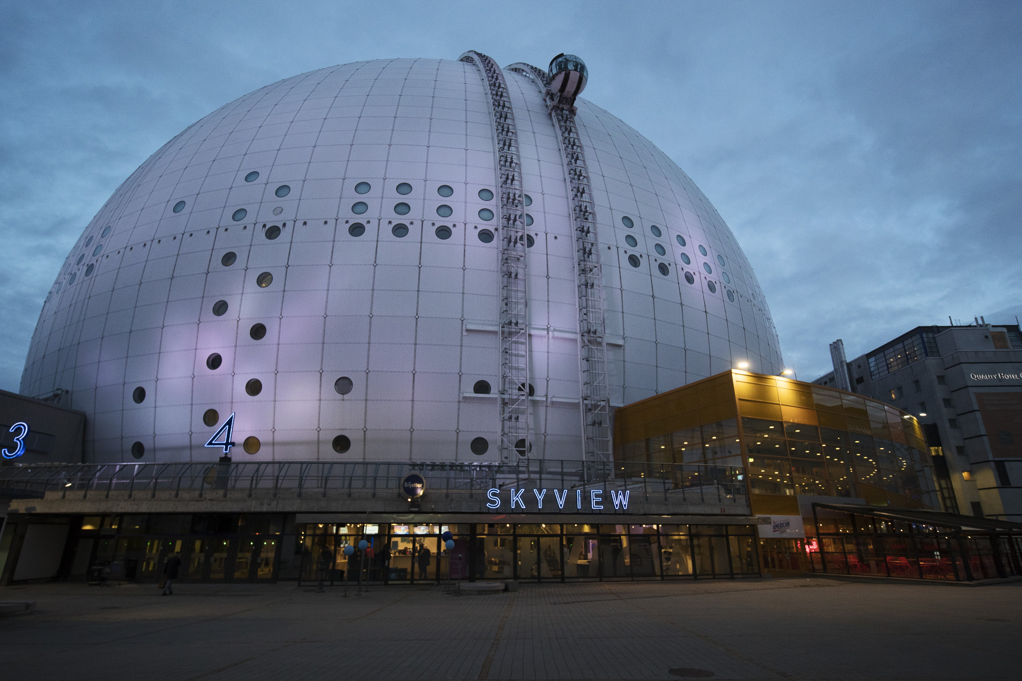 The Avicii Arena, inaugurated in 1989, is the largest spherical building in the world © Getty Images