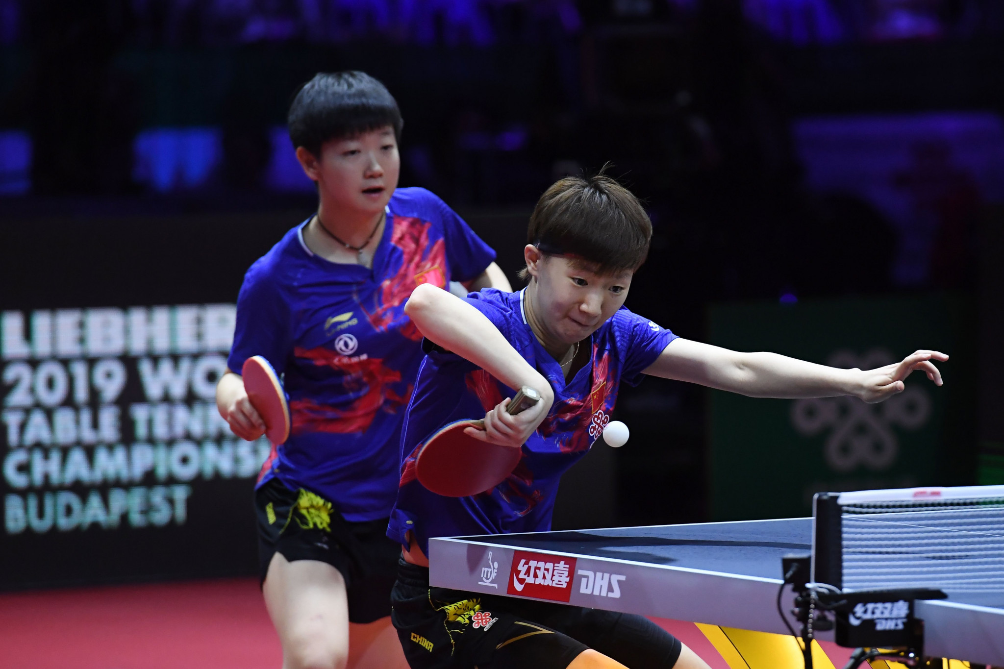 Chinese players won all five events the last time the World Table Tennis Championships were held, including Wang Manyu and Sun Yingsha in women's doubles Â© Getty Images