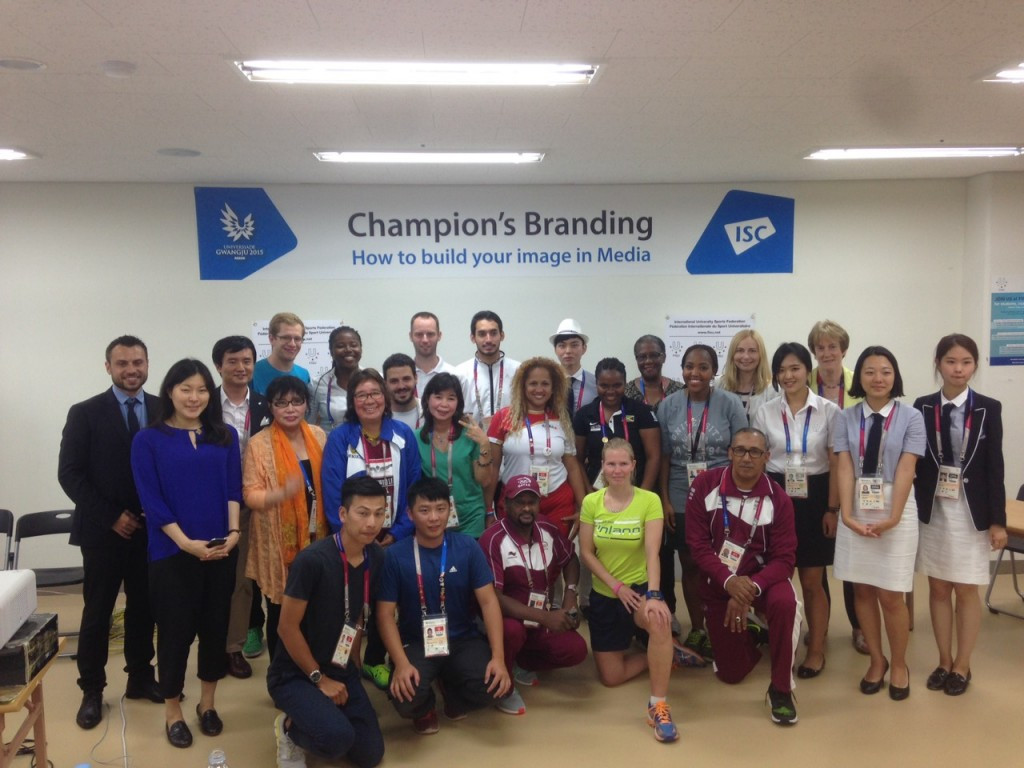 Gwangju 2015 student athletes take part in education programme aimed at developing a better image in media
