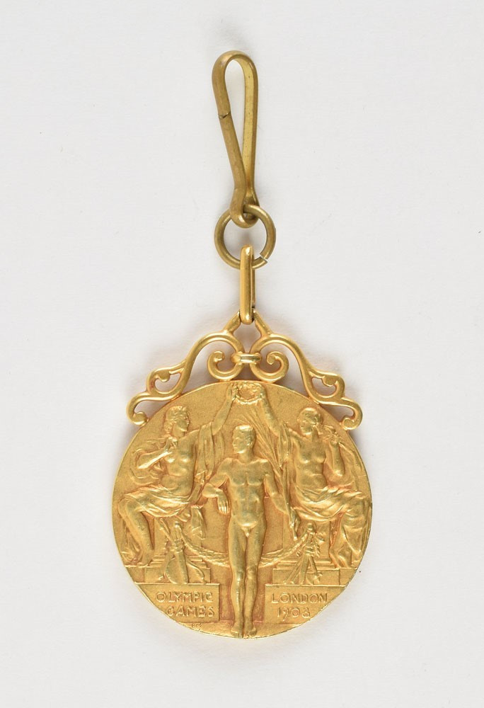Olympic gold medal from London 1908 Games goes up for auction