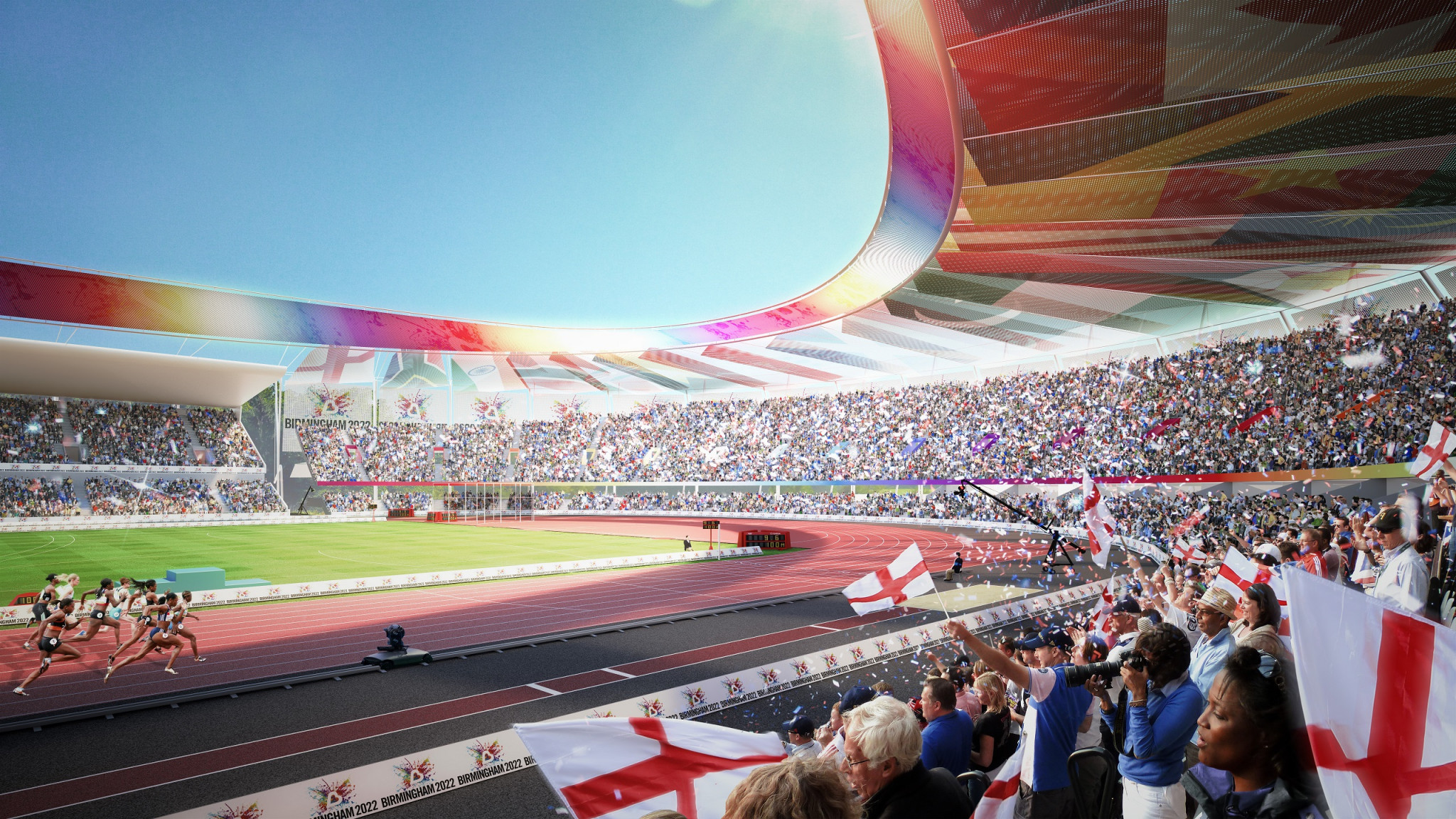 Alexander Stadium will be revamped for Birmingham 2022 and be the centrepiece of the Commonwealth Games ©Birmingham 2022